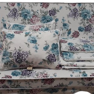 MİRZADE ELİT SALINCAK MİNDERİ TAÇ SU İTİCİ KUMAŞ GRİ SÜNGER FERMUARLI KOMPLE SET-33109-01