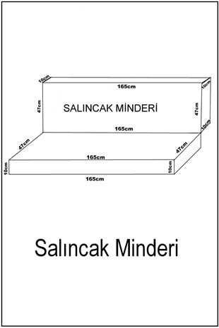 MİRZADE ELİT SALINCAK MİNDERİ TAÇ SU İTİCİ KUMAŞ GRİ SÜNGER FERMUARLI KOMPLE SET-02
