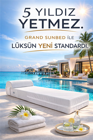 Grand Sunbed Güneşlenme Minderi - Beyaz | Yastıklı, Su Geçirmez | Mirzade