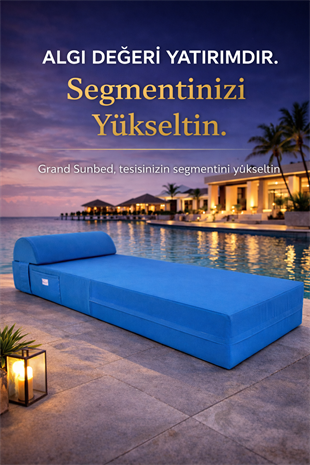 Grand Sunbed Güneşlenme Minderi - Turkuaz Mavi̇ | Yastıklı, Su Geçirmez | Mirzade