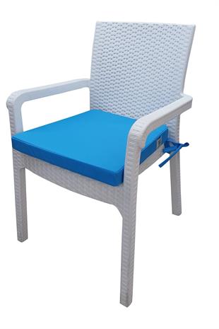 Mi̇rzade 4 Adet Hera Si̇esta Mi̇nder Su Geçi̇rmez Kumaş 5 Cm Gri̇ Sünger-Turkuaz | 4’lü Su Geçirmez Hera Siesta Minderi – Fermuarlı