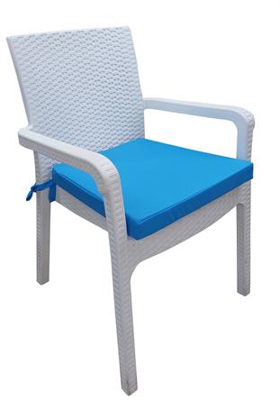 Mi̇rzade 6 Adet Hera Si̇esta Mi̇nder Su Geçi̇rmez Kumaş 5 Cm Gri̇ Sünger-Turkuaz | 6’lı Su Geçirmez Hera Siesta Minderi – Fermuarlı