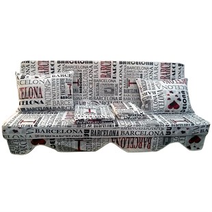 MİRZADE LÜKS SALINCAK MİNDERİ PAMUKLU PANAMA KUMAŞ 10 CM GRİ SÜNGER 3 KİŞİLİK TAM TAKIM-105