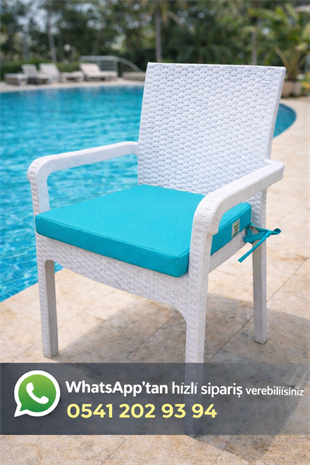 Mi̇rzade 4 Adet Hera Si̇esta Mi̇nder Su Geçi̇rmez Kumaş 5 Cm Gri̇ Sünger-Turkuaz | 4’lü Su Geçirmez Hera Siesta Minderi – Fermuarlı