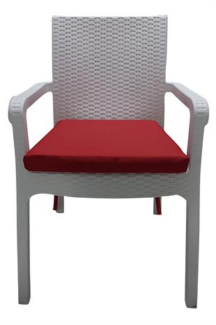 Mi̇rzade 4 Adet Hera Si̇esta Mi̇nderi̇ Su Geçi̇rmez Kumaş 5 Cm Gri̇ Sünger-Kirmizi | 4’lü Su Geçirmez Hera Siesta Minderi – Fermuarlı