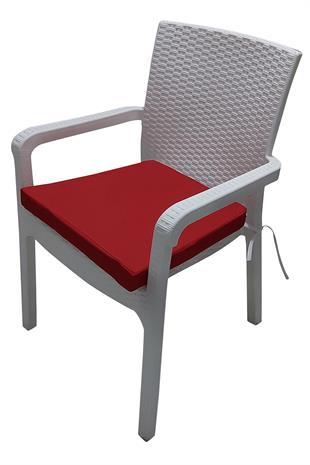 Mi̇rzade 4 Adet Hera Si̇esta Mi̇nderi̇ Su Geçi̇rmez Kumaş 5 Cm Gri̇ Sünger-Kirmizi | 4’lü Su Geçirmez Hera Siesta Minderi – Fermuarlı