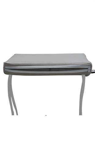 Mi̇rzade 4 Adethera Si̇esta  Mi̇nderi̇ Su Geçi̇rmez Kumaş 5 Cm Gri̇ Sünger-Açik Gri̇ | 4’lü Su Geçirmez Hera Siesta Minderi – Fermuarlı