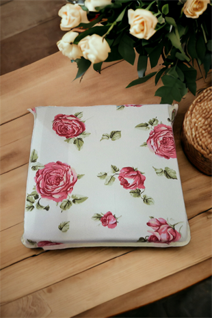 Mirzade 4lü Paket Sandalye Minderi tekli 40x40-kırmızı gül