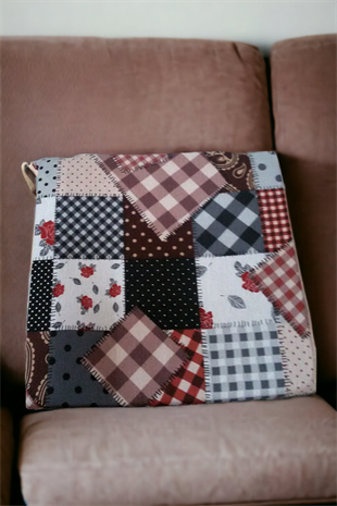 Mirzade 4lü Paket Sandalye Minderi tekli 40x40- patchwork