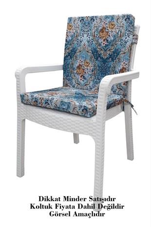 MİRZADE 6 ADET DE LUXE YÜKSEK ARKALI MİNDER-TRS 104