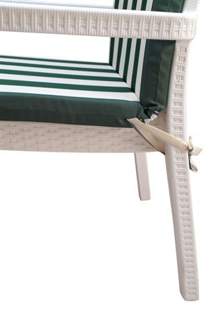 Mi̇rzade 6 Adet Eli̇t Su Geçi̇rmez Yüksek Arkali Mi̇nder-Yeşi̇l/Krem | 6’lı Su Geçirmez Yüksek Arkalı Sandalye Minderi – Fermuarlı