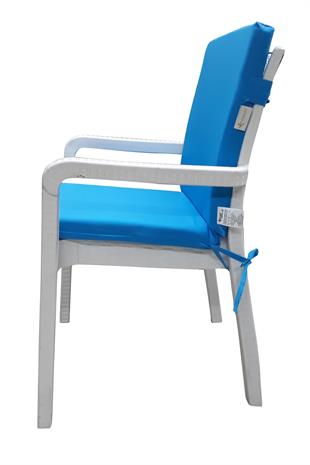 Mi̇rzade 6 Adet Eli̇t Su Geçi̇rmez Yüksek Arkali Mi̇nder-Turkuaz | 6’lı Su Geçirmez Yüksek Arkalı Sandalye Minderi – Fermuarlı