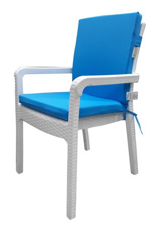 Mi̇rzade 6 Adet Eli̇t Su Geçi̇rmez Yüksek Arkali Mi̇nder-Turkuaz | 6’lı Su Geçirmez Yüksek Arkalı Sandalye Minderi – Fermuarlı