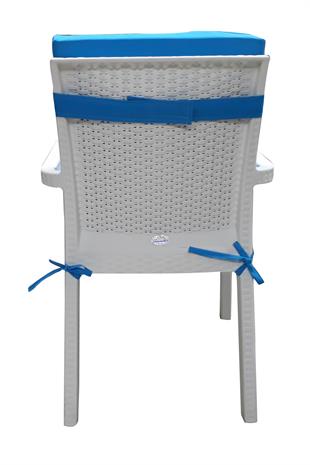 Mi̇rzade 6 Adet Eli̇t Su Geçi̇rmez Yüksek Arkali Mi̇nder-Turkuaz | 6’lı Su Geçirmez Yüksek Arkalı Sandalye Minderi – Fermuarlı