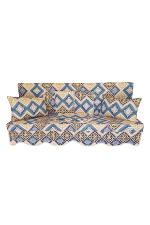 MİRZADE ELİT SALINCAK MİNDERİ SU İTİCİ KUMAŞ GRİ SÜNGER FERMUARLI SET-prm 093495 v003