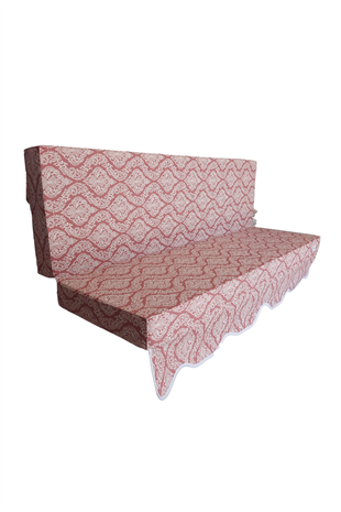 MİRZADE ELİT SALINCAK MİNDERİ SU İTİCİ KUMAŞ GRİ SÜNGER FERMUARLI SET-prm prm 15681 v004