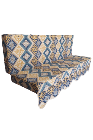 MİRZADE ELİT SALINCAK MİNDERİ SU İTİCİ KUMAŞ GRİ SÜNGER FERMUARLI SET-prm 093495 v003