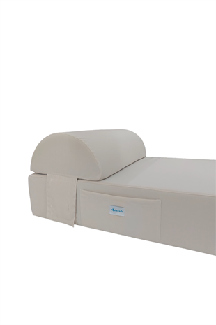 Grand Sunbed Güneşlenme Minderi - Krem | Yastıklı, Su Geçirmez | Mirzade