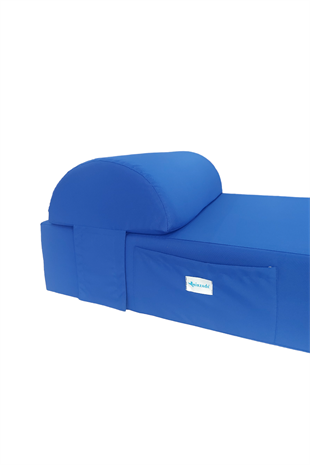 Grand Sunbed Güneşlenme Minderi - Saks Mavi̇ | Yastıklı, Su Geçirmez | Mirzade