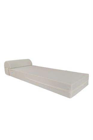 Grand Sunbed Güneşlenme Minderi - Krem | Yastıklı, Su Geçirmez | Mirzade