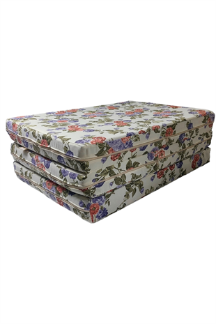 MİRZADE KATLANIR SÜNGER YATAK -katlanır yatak 0001 mavi gül