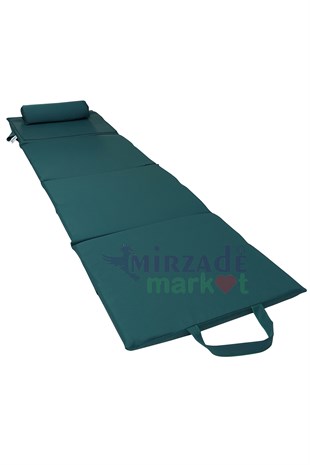 Mi̇rzade Lüks Plaj Mi̇nderi̇ Çanta Katlanir Su Geçi̇rmez-Petrol | Yastıklı, Fermuarlı, Çantalı Lüks Plaj Minderi – 50x180x3 cm