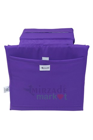 Mi̇rzade Lüks Plaj Mi̇nderi̇ Çanta Katlanir Su Geçi̇rmez-Mor | Yastıklı, Fermuarlı, Çantalı Lüks Plaj Minderi – 50x180x3 cm