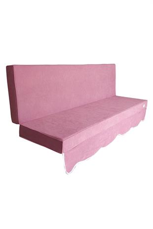 MİRZADE SOFA SOFT KUMAŞ TENTESİZ 28 DNS SÜNGER  SALINCAK MİNDERİ-sofa salıncak pembe