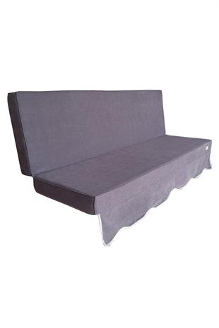 MİRZADE SOFA SOFT KUMAŞ TENTESİZ 28 DNS SÜNGER  SALINCAK MİNDERİ-sofa salıncak koyu gri