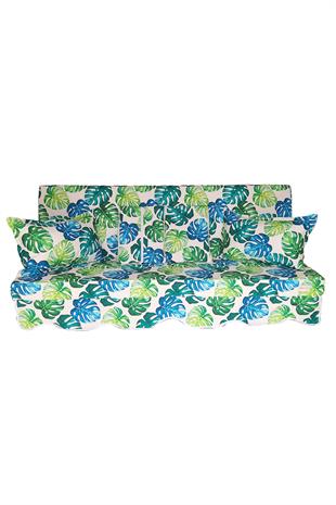 MİRZADE SOFA SOFT KUMAŞ TENTESİZ 28 DNS SÜNGER  SALINCAK MİNDERİ-sofa salıncak incir yaprağı