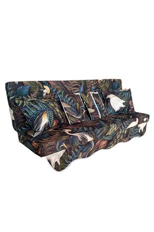 MİRZADE SOFA SOFT KUMAŞ TENTESİZ 28 DNS SÜNGER  SALINCAK MİNDERİ-sofa salıncak TAVUS KUŞU