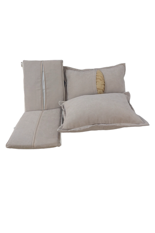 MİRZADE SOFA SOFT KUMAŞ TENTESİZ 28 DNS SÜNGER  SALINCAK MİNDERİ-sofa salıncak açık bej