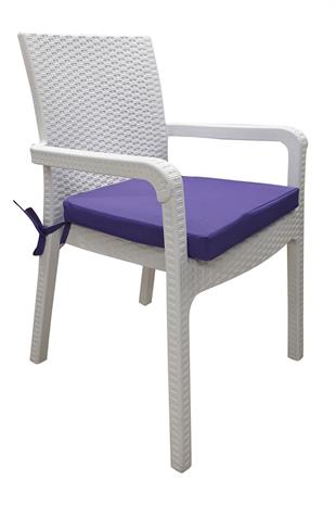 Mi̇rzade 4 Adet Hera Si̇esta Mi̇nder Su Geçi̇rmez Kumaş 5 Cm Gri̇ Sünger-Mor | 4’lü Su Geçirmez Hera Siesta Minderi – Fermuarlı