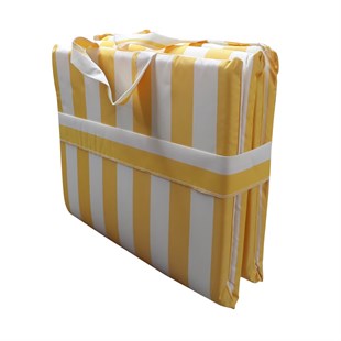 Mi̇Rzade Plaj Mi̇Nderi̇ Çanta Katlanir Su Geçi̇Rmez-Sari/Krem | Katlanır, Su Geçirmez Plaj Minderi – 50X180X3 Cm | Katlanır, Su Geçirmez Plaj Minderi – 50x180x3 cm