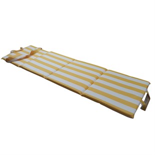 Mi̇Rzade Plaj Mi̇Nderi̇ Çanta Katlanir Su Geçi̇Rmez-Sari/Krem | Katlanır, Su Geçirmez Plaj Minderi – 50X180X3 Cm | Katlanır, Su Geçirmez Plaj Minderi – 50x180x3 cm