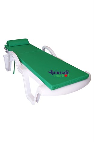 Mi̇rzade Şezlong Mi̇nderi̇ Lüks Su Geçi̇rmez Kumaş Yastikli Gri̇ Süngerli̇ Fermuarli-Benetton | Yastıklı Lüks Şezlong Minderi – 5 cm Sünger