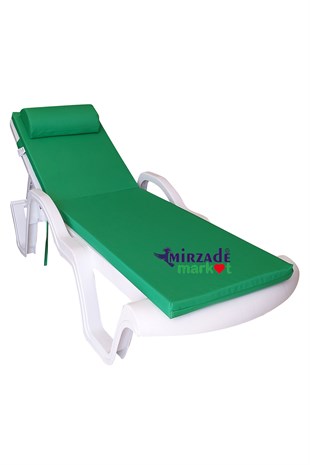 Mi̇rzade Şezlong Mi̇nderi̇ Lüks Su Geçi̇rmez Kumaş Yastikli Gri̇ Süngerli̇ Fermuarli-Benetton | Yastıklı Lüks Şezlong Minderi – 5 cm Sünger