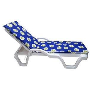 Şezlong Mi̇nderi̇ Medi̇an Pam./Pol. Kumaş Fermuarli-Papatya | Su Geçirmez Şezlong Minderi – 5 cm Sünger