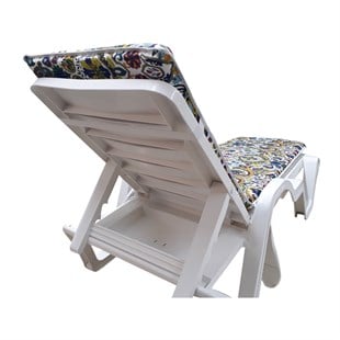 Şezlong Mi̇nderi̇ Medi̇an Pam./Pol. Kumaş Fermuarli-Şal | Su Geçirmez Şezlong Minderi – 5 cm Sünger