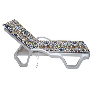 Şezlong Mi̇nderi̇ Medi̇an Pam./Pol. Kumaş Fermuarli-Şal | Su Geçirmez Şezlong Minderi – 5 cm Sünger