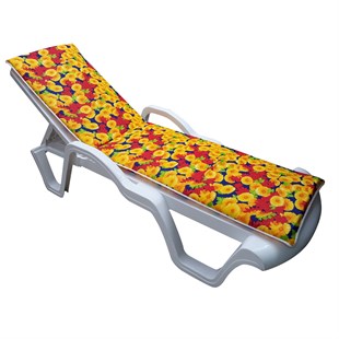 Şezlong Mi̇nderi̇ Medi̇an Pam./Pol. Kumaş Fermuarli-Kasim Pati | Su Geçirmez Şezlong Minderi – 5 cm Sünger