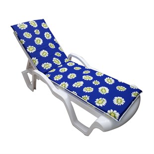 Şezlong Mi̇nderi̇ Medi̇an Pam./Pol. Kumaş Fermuarli-Papatya | Su Geçirmez Şezlong Minderi – 5 cm Sünger