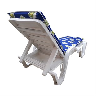 Şezlong Mi̇nderi̇ Medi̇an Pam./Pol. Kumaş Fermuarli-Papatya | Su Geçirmez Şezlong Minderi – 5 cm Sünger