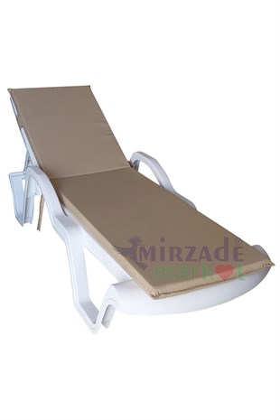 Mi̇rzade Şezlong Mi̇nderi̇ Standart  Su Geçi̇rmez Malzeme-A.Bej | Su Geçirmez Şezlong Minderi – 5 cm Sünger