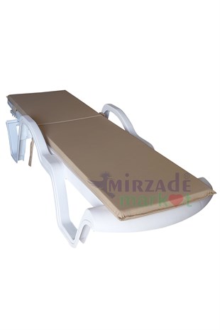 Mi̇rzade Şezlong Mi̇nderi̇ Standart  Su Geçi̇rmez Malzeme-A.Bej | Su Geçirmez Şezlong Minderi – 5 cm Sünger