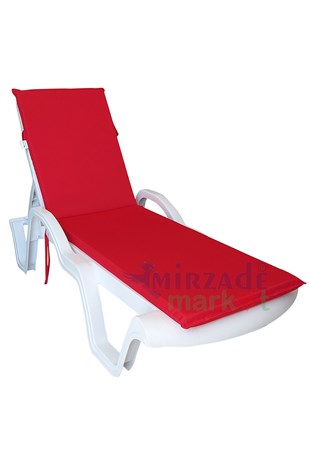 Mi̇rzade Şezlong Mi̇nderi̇ Standart  Su Geçi̇rmez Malzeme-Kirmizi | Su Geçirmez Şezlong Minderi – 5 cm Sünger