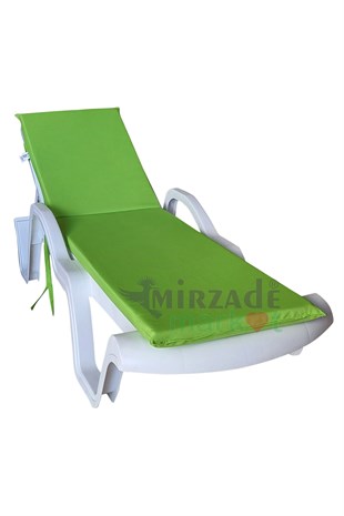 Mi̇rzade Şezlong Mi̇nderi̇ Standart  Su Geçi̇rmez Malzeme-F.Yeşi̇l | Su Geçirmez Şezlong Minderi – 5 cm Sünger