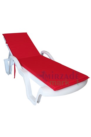 Mi̇rzade Şezlong Mi̇nderi̇ Standart  Su Geçi̇rmez Malzeme-Kirmizi | Su Geçirmez Şezlong Minderi – 5 cm Sünger