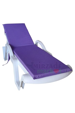 Mi̇rzade Şezlong Mi̇nderi̇ Standart Su Geçi̇rmez Malzeme-Mor | Su Geçirmez Şezlong Minderi – 5 cm Sünger
