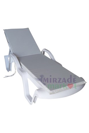 Mi̇rzade Şezlong Mi̇nderi̇ Standart Su Geçi̇rmez Malzeme-Krem | Su Geçirmez Şezlong Minderi – 5 cm Sünger